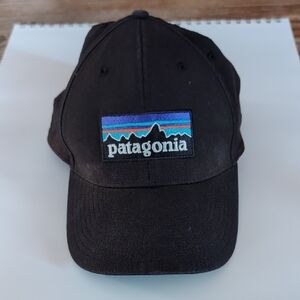 Patagonia Black Cap with Multicolor Mountain Patch